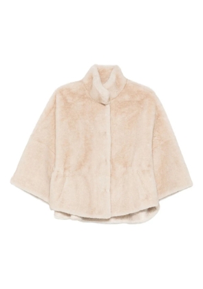 VALENTINI 1972 funnel-neck jacket - Neutrals