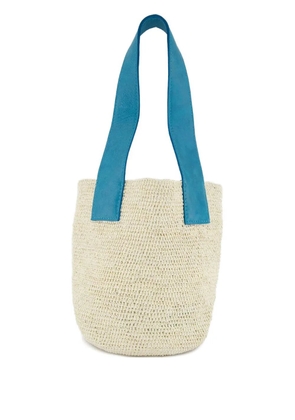 Sensi Studio mini El Viajero woven straw shoulder bag - Neutrals