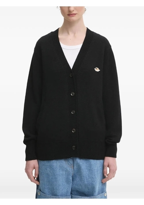 Fiorucci angels-patch button-fastening cardigan - Black