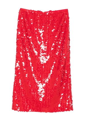 Isabelle Blanche sequinned skirt - Red