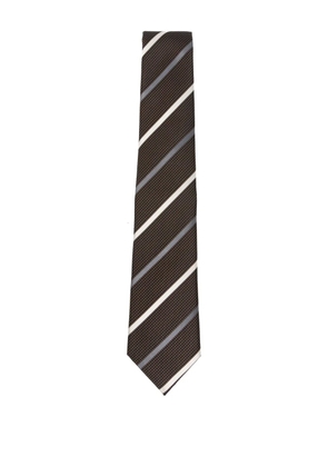 Emporio Armani striped tie - Black