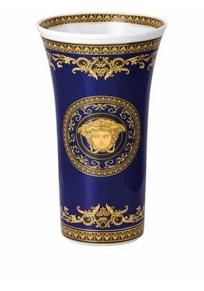 Versace Medusa Head motif vase - Blue