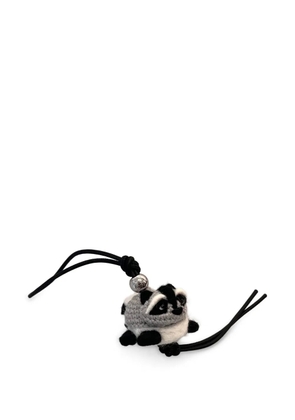 LOEWE racoon felt charm - Grey