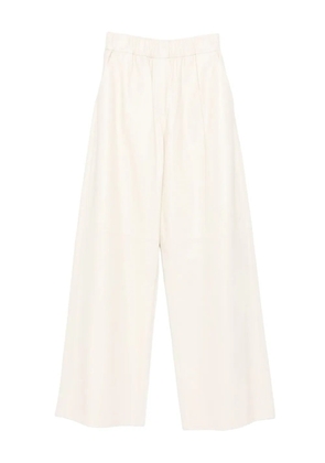 Arma elastic-waist leather trousers - Neutrals