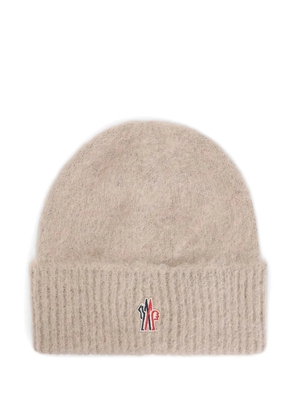 Moncler Grenoble alpaca wool beanie - Brown