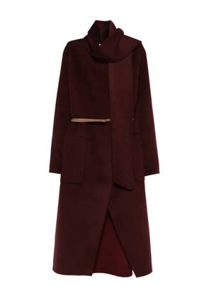 Vanessa Bruno belted scarf double-breasted coat - Red