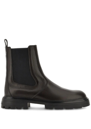 Hogan leather ankle boots - Brown