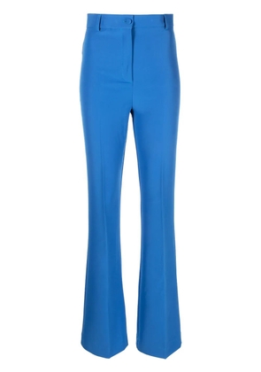 Hebe Studio Georgia flared tailored trousers - Blue