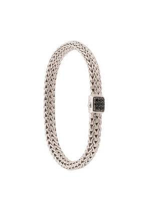 John Hardy Classic Chain 6.5mm black sapphire pavé bracelet - Silver
