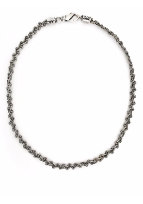 Emanuele Bicocchi braided knot necklace - Silver