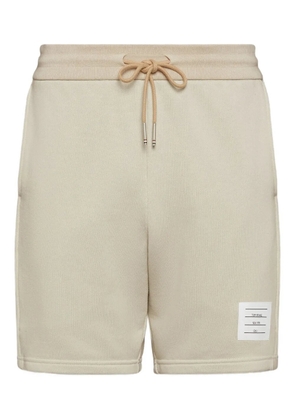 Thom Browne loopback four-bar track shorts - Neutrals
