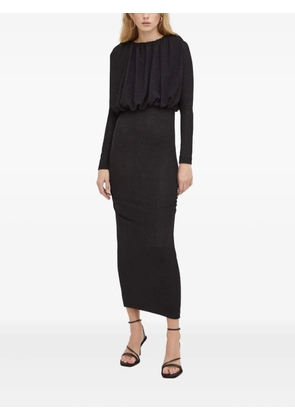 Day Birger Et Mikkelsen long-sleeved gathered maxi dress - Black