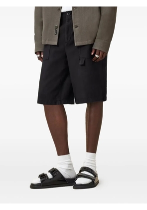 AllSaints Talbot button-fastening cargo shorts - Black