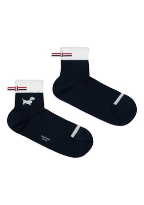 Thom Browne Hector-intarsia socks - Blue