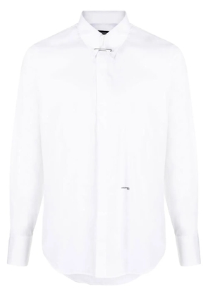 DSQUARED2 logo-detail button-up shirt - White