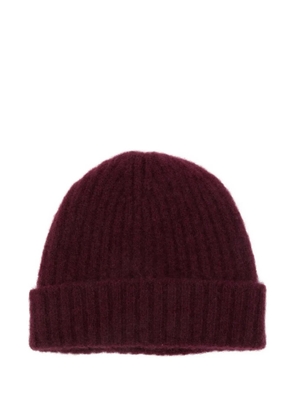 MRZ ribbed cashmere beanie - Red