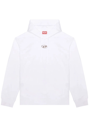 Diesel S-Macs-Od cotton hoodie - White