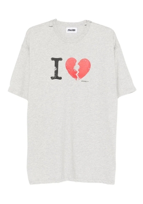 Magliano broken-heart graphic T-shirt - Grey