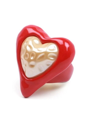 JULIETTA heart-shaped resin ring - Red