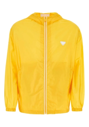 Prada hooded zip-front jacket - Yellow