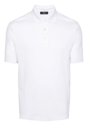 Herno knitted cotton polo shirt - White