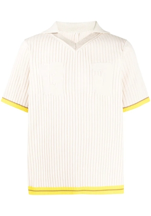 Jacquemus La Maille Treze polo - Neutrals