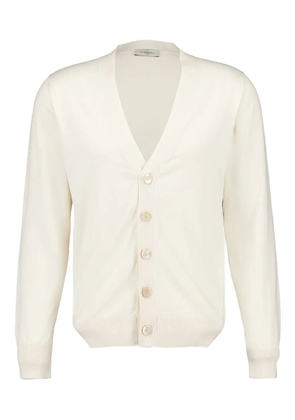 Piacenza Cashmere buttoned V-neck cardigan - Neutrals