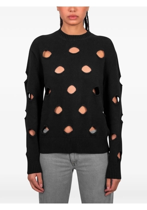 Gimaguas Pull openwork sweater - Black