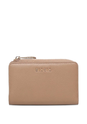BIASIA logo-lettering wallet - Neutrals