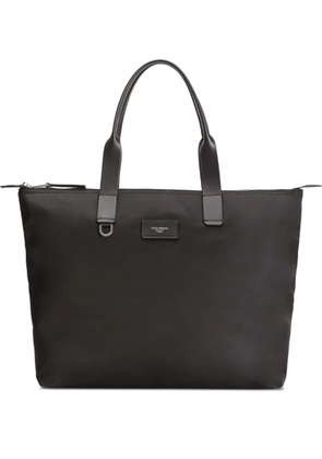 Dolce & Gabbana logo-plaque tote bag - Black