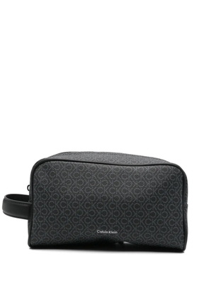 Calvin Klein logo-print wash bag - Black