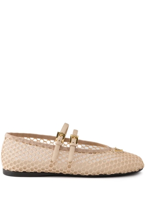 Prada Mesh ballet flats - Neutrals