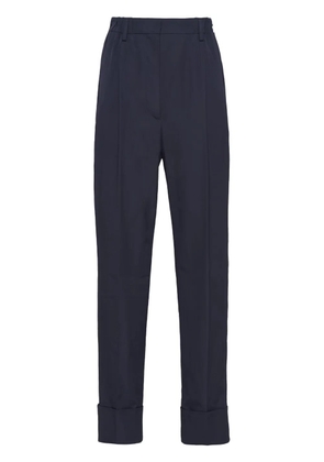 Prada pressed-crease tailored trousers - Blue