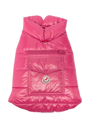 Moncler x Poldo logo-patch gilet - Pink