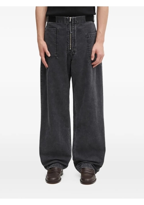 Aries zip-fastening jeans - Black