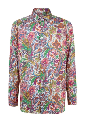 ETRO paisley-print long-sleeve shirt - White
