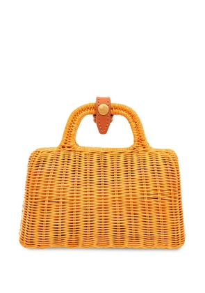 SERPUI Panto wicker mini bag - Neutrals