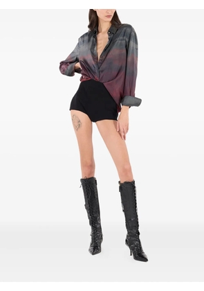 Roberto Cavalli high-waisted shorts - Black