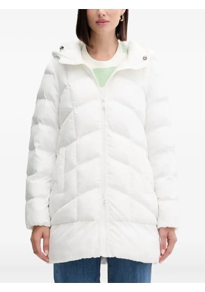 Geox hooded quilted coat - White