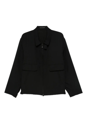 Yohji Yamamoto wool shirt jacket - Black