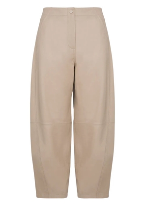 Yves Salomon leather trousers - Neutrals