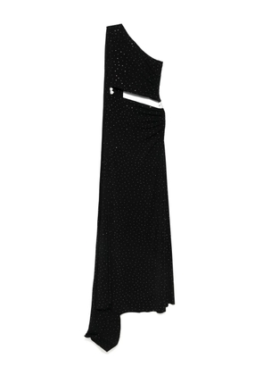 NISSA one-shoulder dress - Black