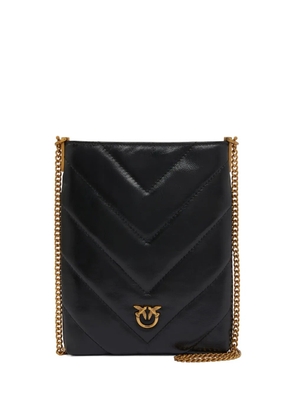PINKO quilted chevron cross body bag - Black