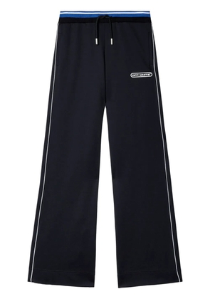 Off-White printed straight track pants - Black