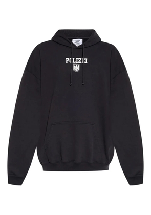 VETEMENTS printed hoodie - Black