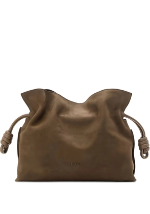 LOEWE medium Flamenco clutch - Brown