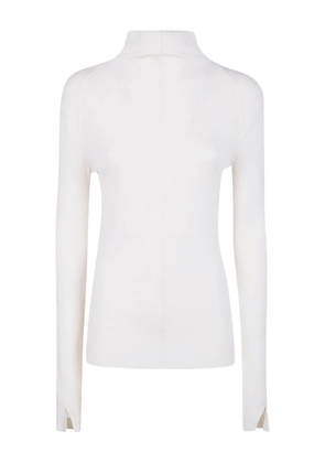 Thom Krom turtleneck long-sleeved sweater - White