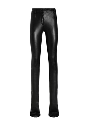Dolce & Gabbana leather trousers - Black