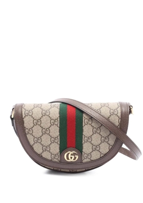 Gucci Pre-Owned 2016-2025 Small GG Supreme Web Ophidia crossbody bag - Brown