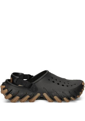 Crocs perforated-sole heel-strap clog sandals - Black